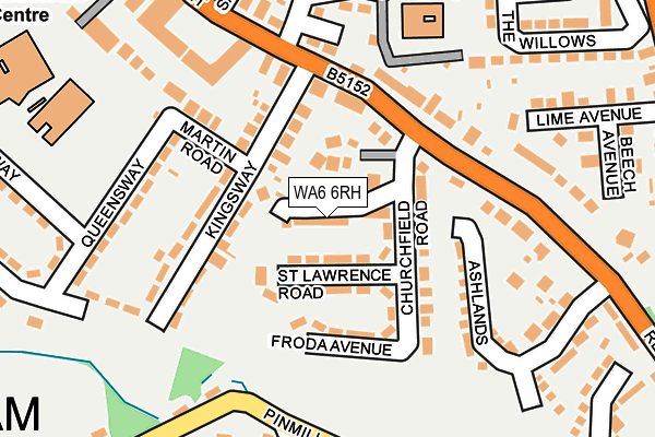 WA6 6RH map - OS OpenMap – Local (Ordnance Survey) WA6 6RH map - OS OpenMap – Local (Ordnance Survey)