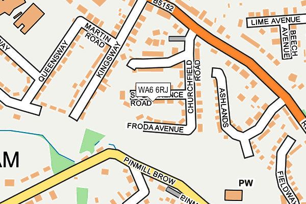WA6 6RJ map - OS OpenMap – Local (Ordnance Survey) WA6 6RJ map - OS OpenMap – Local (Ordnance Survey)