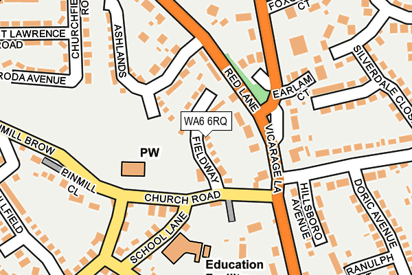 WA6 6RQ map - OS OpenMap – Local (Ordnance Survey) WA6 6RQ map - OS OpenMap – Local (Ordnance Survey)