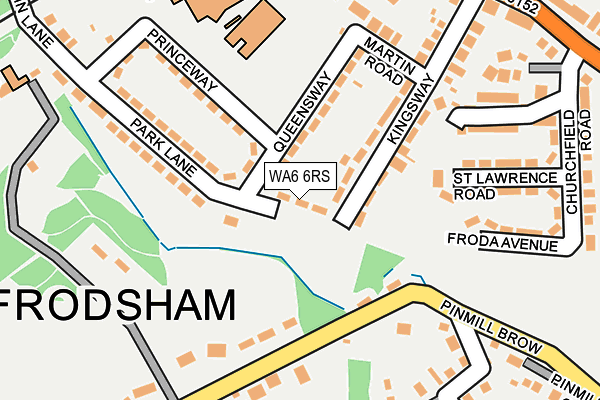WA6 6RS map - OS OpenMap – Local (Ordnance Survey) WA6 6RS map - OS OpenMap – Local (Ordnance Survey)