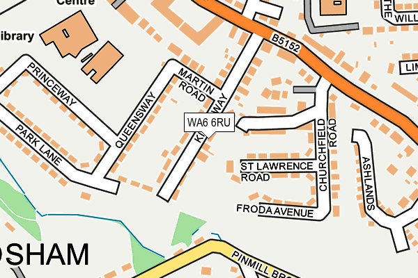WA6 6RU map - OS OpenMap – Local (Ordnance Survey) WA6 6RU map - OS OpenMap – Local (Ordnance Survey)