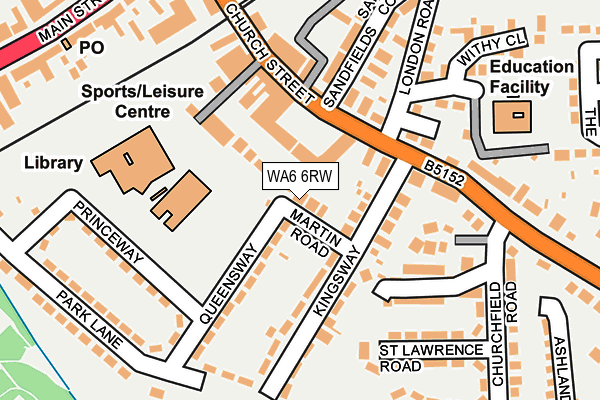 WA6 6RW map - OS OpenMap – Local (Ordnance Survey) WA6 6RW map - OS OpenMap – Local (Ordnance Survey)