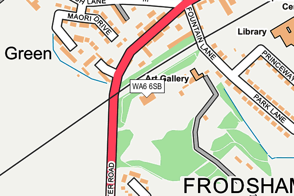 WA6 6SB map - OS OpenMap – Local (Ordnance Survey) WA6 6SB map - OS OpenMap – Local (Ordnance Survey)