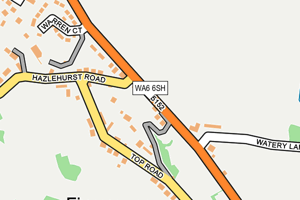 WA6 6SH map - OS OpenMap – Local (Ordnance Survey) WA6 6SH map - OS OpenMap – Local (Ordnance Survey)
