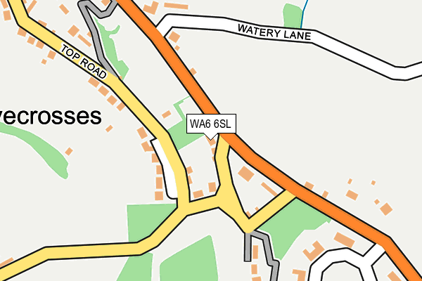 WA6 6SL map - OS OpenMap – Local (Ordnance Survey) WA6 6SL map - OS OpenMap – Local (Ordnance Survey)
