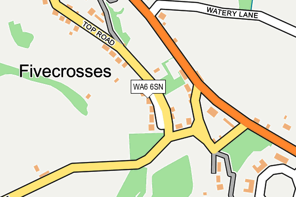 WA6 6SN map - OS OpenMap – Local (Ordnance Survey) WA6 6SN map - OS OpenMap – Local (Ordnance Survey)