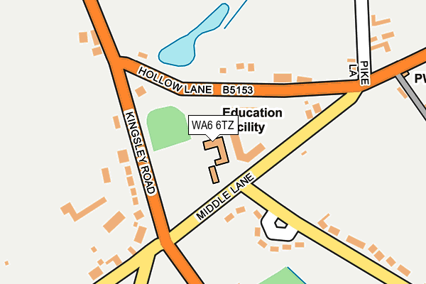 WA6 6TZ map - OS OpenMap – Local (Ordnance Survey) WA6 6TZ map - OS OpenMap – Local (Ordnance Survey)