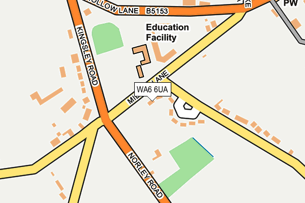 WA6 6UA map - OS OpenMap – Local (Ordnance Survey) WA6 6UA map - OS OpenMap – Local (Ordnance Survey)