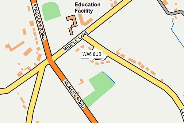 WA6 6UB map - OS OpenMap – Local (Ordnance Survey) WA6 6UB map - OS OpenMap – Local (Ordnance Survey)
