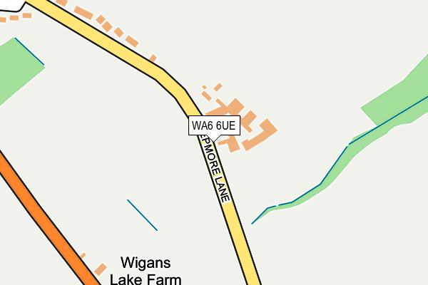 WA6 6UE map - OS OpenMap – Local (Ordnance Survey) WA6 6UE map - OS OpenMap – Local (Ordnance Survey)