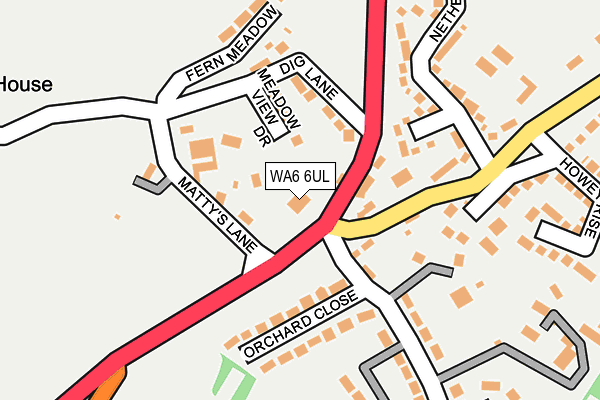 WA6 6UL map - OS OpenMap – Local (Ordnance Survey) WA6 6UL map - OS OpenMap – Local (Ordnance Survey)