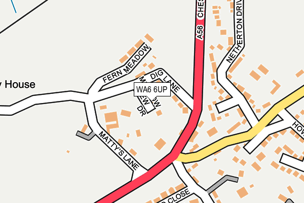 WA6 6UP map - OS OpenMap – Local (Ordnance Survey) WA6 6UP map - OS OpenMap – Local (Ordnance Survey)