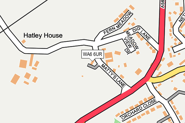 WA6 6UR map - OS OpenMap – Local (Ordnance Survey) WA6 6UR map - OS OpenMap – Local (Ordnance Survey)