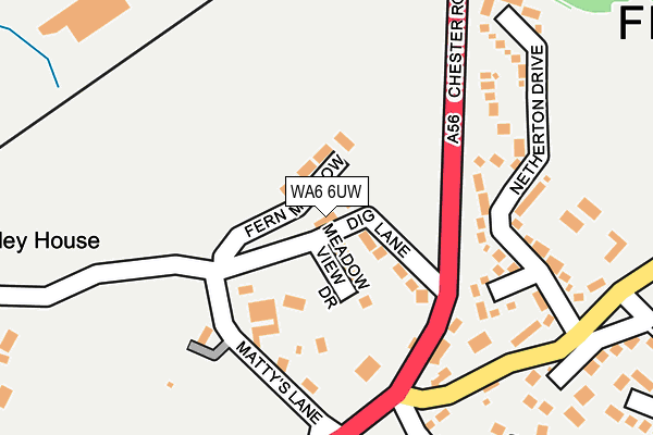 WA6 6UW map - OS OpenMap – Local (Ordnance Survey) WA6 6UW map - OS OpenMap – Local (Ordnance Survey)