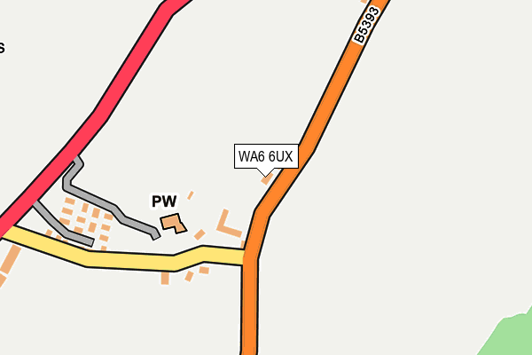 WA6 6UX map - OS OpenMap – Local (Ordnance Survey) WA6 6UX map - OS OpenMap – Local (Ordnance Survey)