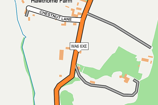 WA6 6XE map - OS OpenMap – Local (Ordnance Survey) WA6 6XE map - OS OpenMap – Local (Ordnance Survey)