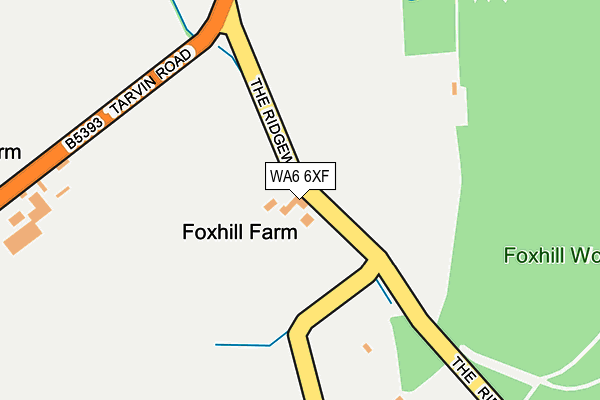 WA6 6XF map - OS OpenMap – Local (Ordnance Survey) WA6 6XF map - OS OpenMap – Local (Ordnance Survey)