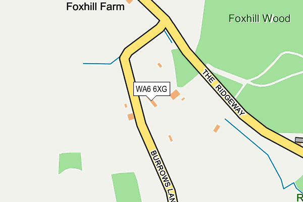 WA6 6XG map - OS OpenMap – Local (Ordnance Survey) WA6 6XG map - OS OpenMap – Local (Ordnance Survey)