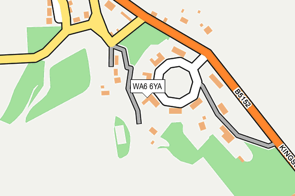 WA6 6YA map - OS OpenMap – Local (Ordnance Survey)