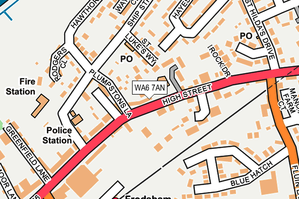 WA6 7AN map - OS OpenMap – Local (Ordnance Survey) WA6 7AN map - OS OpenMap – Local (Ordnance Survey)