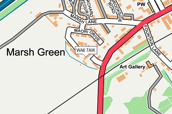 WA6 7AW map - OS OpenMap – Local (Ordnance Survey) WA6 7AW map - OS OpenMap – Local (Ordnance Survey)