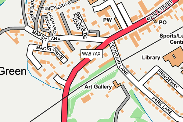 WA6 7AX map - OS OpenMap – Local (Ordnance Survey) WA6 7AX map - OS OpenMap – Local (Ordnance Survey)