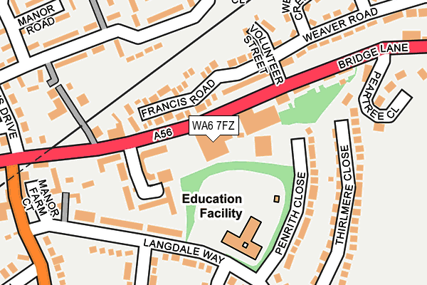 WA6 7FZ map - OS OpenMap – Local (Ordnance Survey) WA6 7FZ map - OS OpenMap – Local (Ordnance Survey)