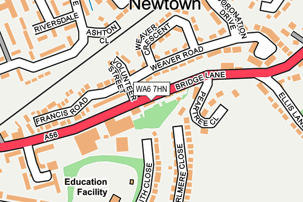 WA6 7HN map - OS OpenMap – Local (Ordnance Survey) WA6 7HN map - OS OpenMap – Local (Ordnance Survey)