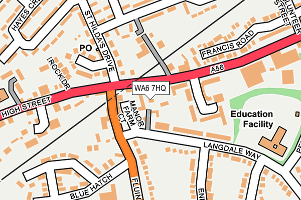 WA6 7HQ map - OS OpenMap – Local (Ordnance Survey) WA6 7HQ map - OS OpenMap – Local (Ordnance Survey)
