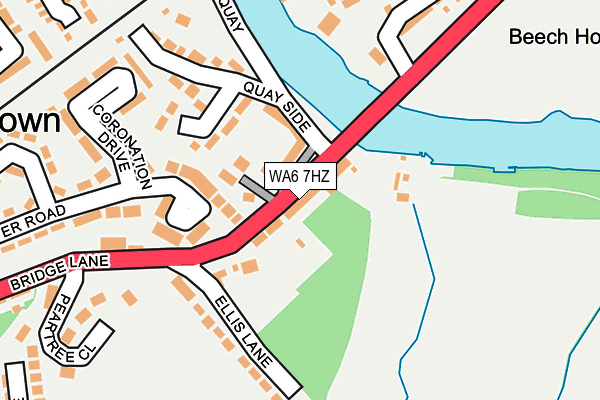 WA6 7HZ map - OS OpenMap – Local (Ordnance Survey) WA6 7HZ map - OS OpenMap – Local (Ordnance Survey)