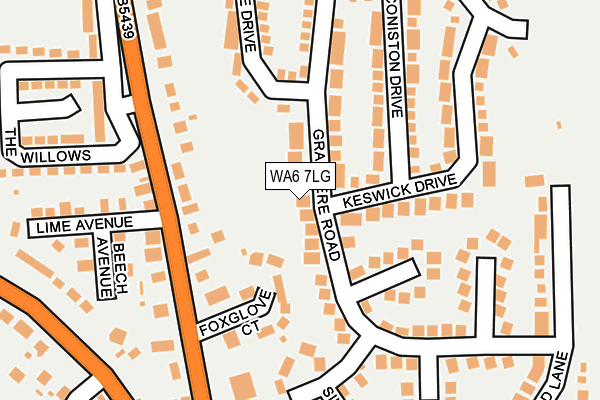 WA6 7LG map - OS OpenMap – Local (Ordnance Survey) WA6 7LG map - OS OpenMap – Local (Ordnance Survey)