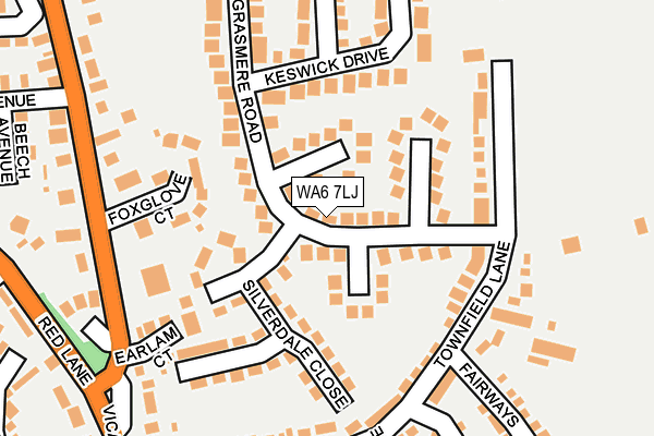 WA6 7LJ map - OS OpenMap – Local (Ordnance Survey) WA6 7LJ map - OS OpenMap – Local (Ordnance Survey)