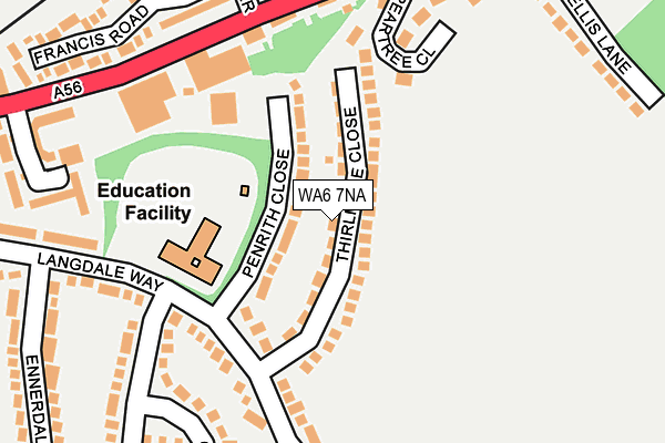 WA6 7NA map - OS OpenMap – Local (Ordnance Survey) WA6 7NA map - OS OpenMap – Local (Ordnance Survey)