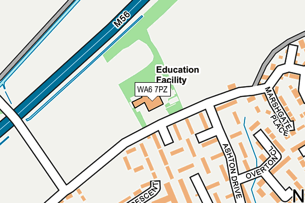 WA6 7PZ map - OS OpenMap – Local (Ordnance Survey) WA6 7PZ map - OS OpenMap – Local (Ordnance Survey)