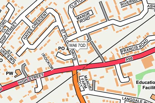 WA6 7QD map - OS OpenMap – Local (Ordnance Survey) WA6 7QD map - OS OpenMap – Local (Ordnance Survey)