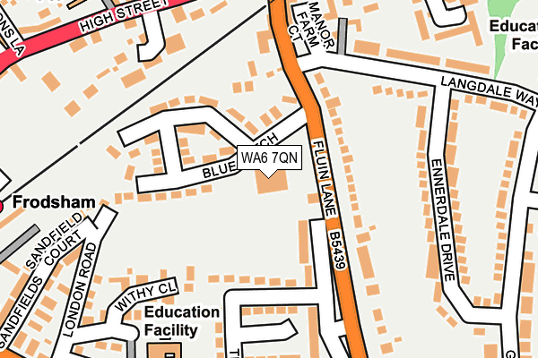WA6 7QN map - OS OpenMap – Local (Ordnance Survey) WA6 7QN map - OS OpenMap – Local (Ordnance Survey)
