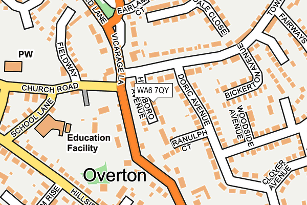 WA6 7QY map - OS OpenMap – Local (Ordnance Survey) WA6 7QY map - OS OpenMap – Local (Ordnance Survey)