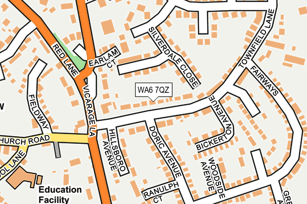 WA6 7QZ map - OS OpenMap – Local (Ordnance Survey) WA6 7QZ map - OS OpenMap – Local (Ordnance Survey)