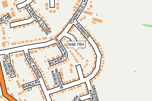 WA6 7RH map - OS OpenMap – Local (Ordnance Survey) WA6 7RH map - OS OpenMap – Local (Ordnance Survey)