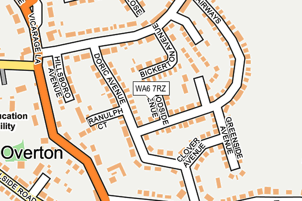 WA6 7RZ map - OS OpenMap – Local (Ordnance Survey) WA6 7RZ map - OS OpenMap – Local (Ordnance Survey)