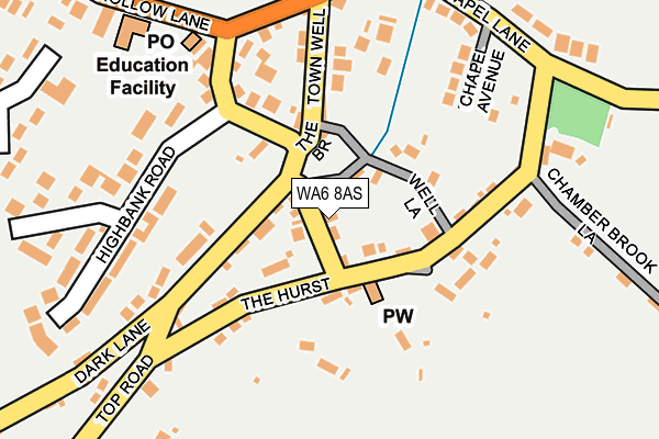 WA6 8AS map - OS OpenMap – Local (Ordnance Survey) WA6 8AS map - OS OpenMap – Local (Ordnance Survey)