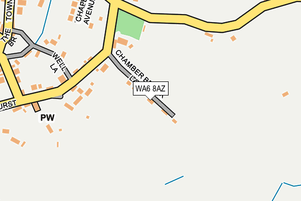 WA6 8AZ map - OS OpenMap – Local (Ordnance Survey) WA6 8AZ map - OS OpenMap – Local (Ordnance Survey)
