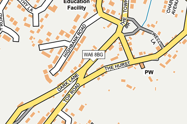 WA6 8BG map - OS OpenMap – Local (Ordnance Survey) WA6 8BG map - OS OpenMap – Local (Ordnance Survey)
