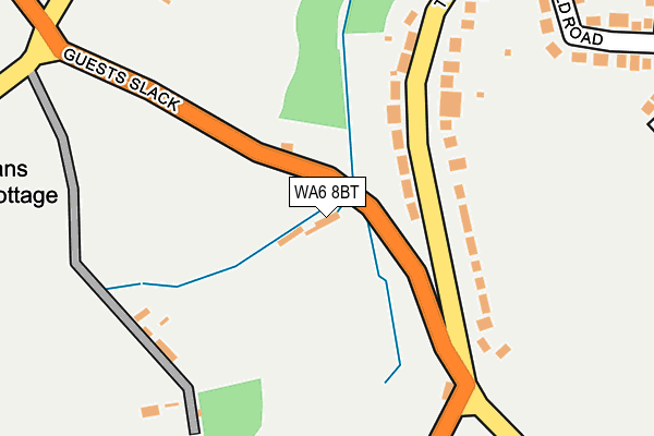 WA6 8BT map - OS OpenMap – Local (Ordnance Survey) WA6 8BT map - OS OpenMap – Local (Ordnance Survey)