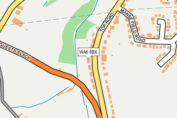 WA6 8BX map - OS OpenMap – Local (Ordnance Survey) WA6 8BX map - OS OpenMap – Local (Ordnance Survey)