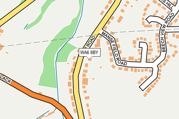 WA6 8BY map - OS OpenMap – Local (Ordnance Survey) WA6 8BY map - OS OpenMap – Local (Ordnance Survey)