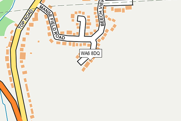 WA6 8DQ map - OS OpenMap – Local (Ordnance Survey) WA6 8DQ map - OS OpenMap – Local (Ordnance Survey)