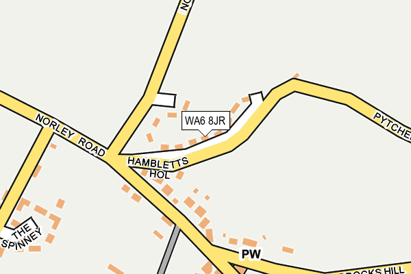 WA6 8JR map - OS OpenMap – Local (Ordnance Survey) WA6 8JR map - OS OpenMap – Local (Ordnance Survey)