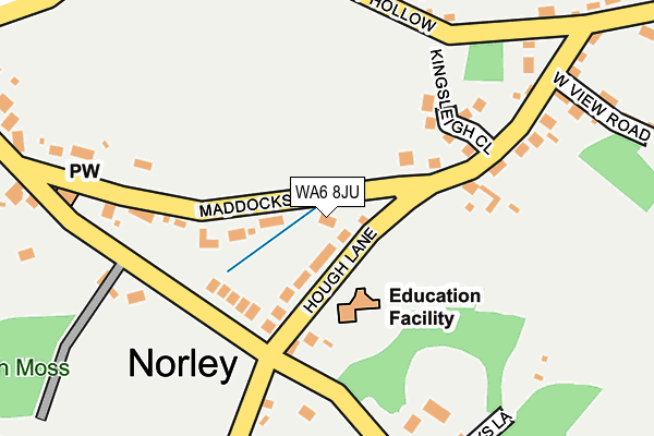 WA6 8JU map - OS OpenMap – Local (Ordnance Survey) WA6 8JU map - OS OpenMap – Local (Ordnance Survey)