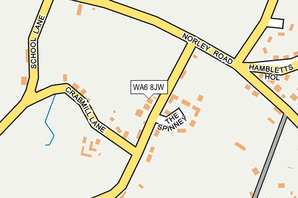 WA6 8JW map - OS OpenMap – Local (Ordnance Survey) WA6 8JW map - OS OpenMap – Local (Ordnance Survey)